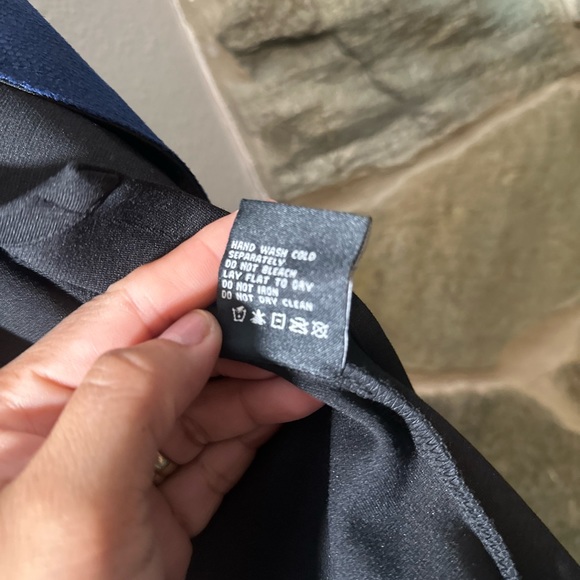 Jacket & Top Jacket Vegan Leather Trim Asymmetrical Front. Size XL - Picture 5 of 6